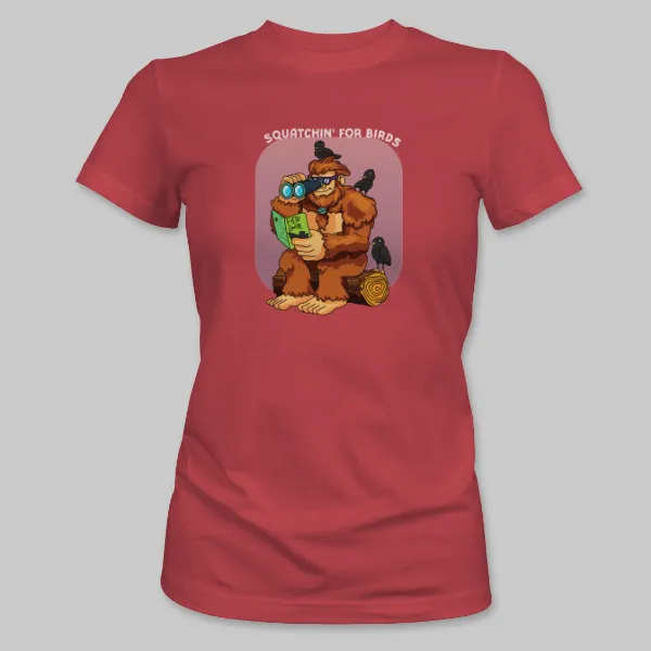 Berry Bigfoot Birdwatching Tee on the front.