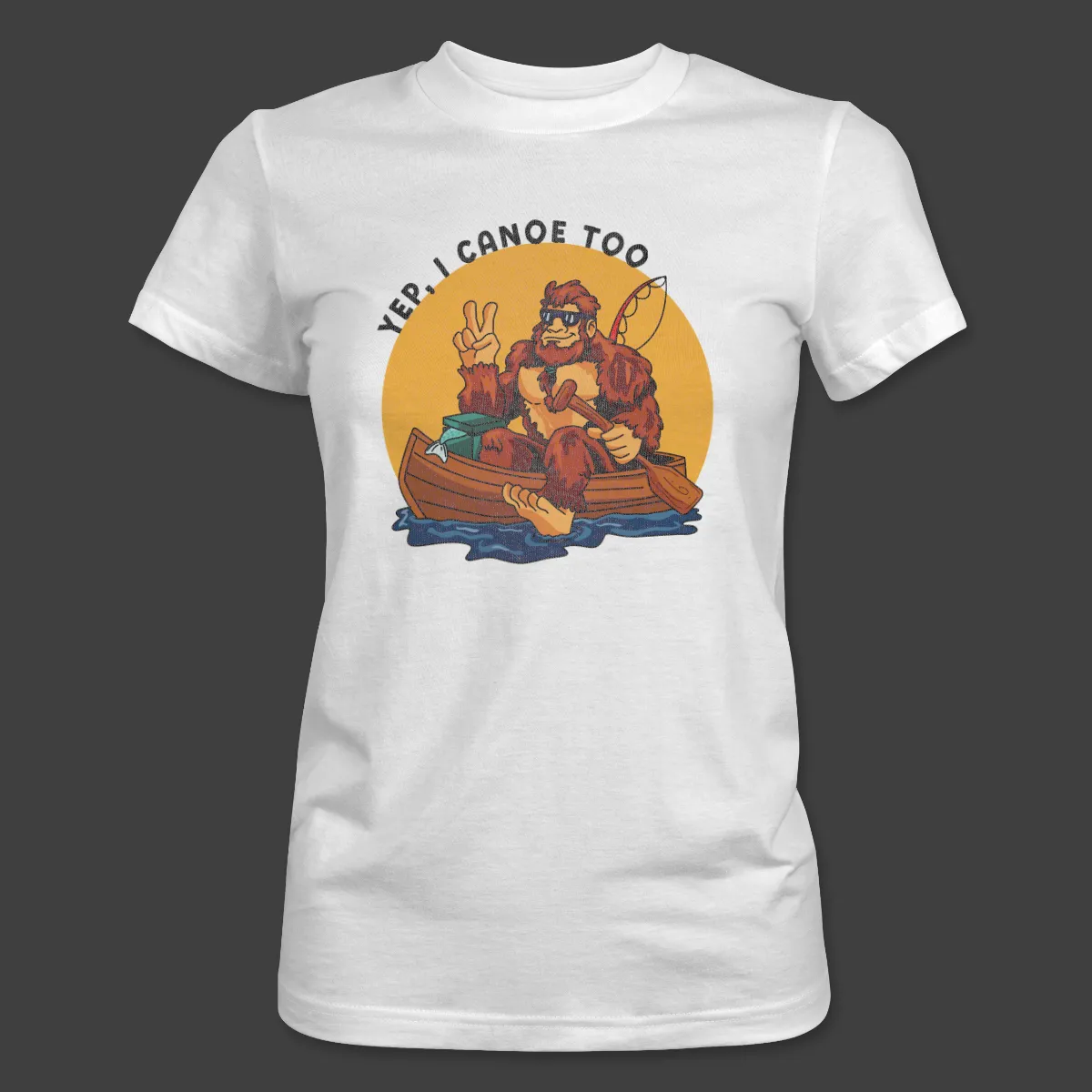 White T-shirt front design