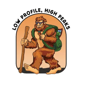 Hiking Bigfoot rear graphic detail.