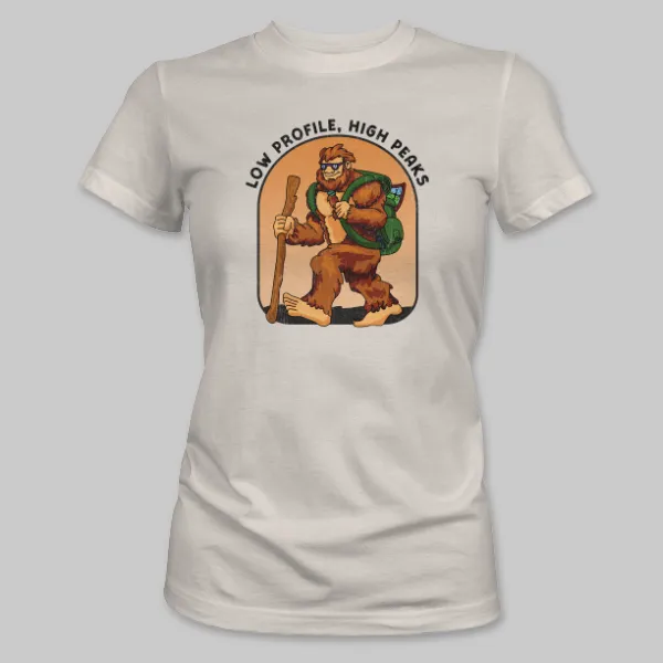 Natural Bigfoot Hiking Tee on the front.