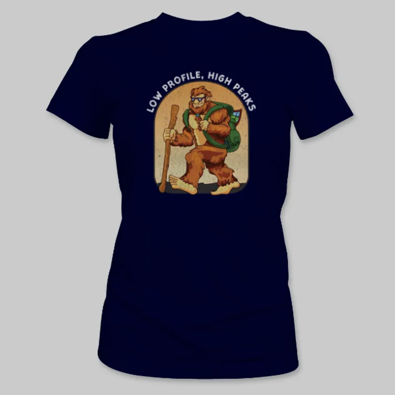 Navy Bigfoot Hiking Tee on the front.