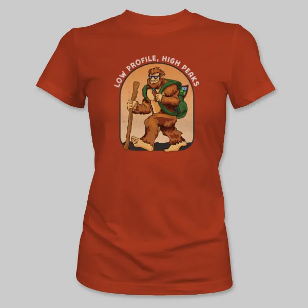 Red Bigfoot Hiking Tee on the front.