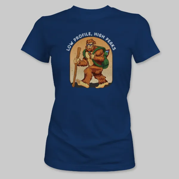 Royal Blue Bigfoot Hiking Tee on the front.