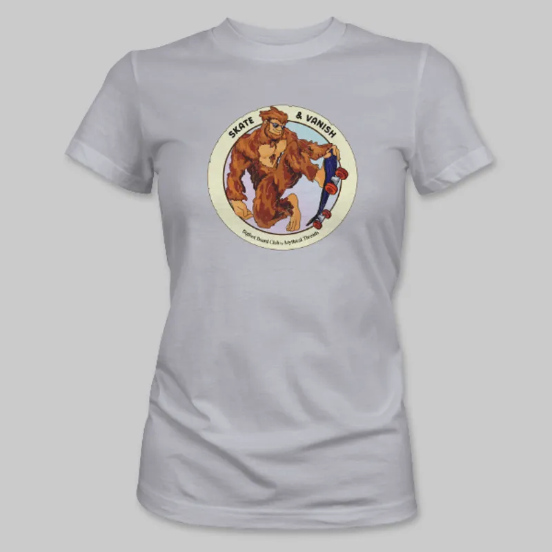Athletic Grey Bigfoot Skateboarding Tee on the front.