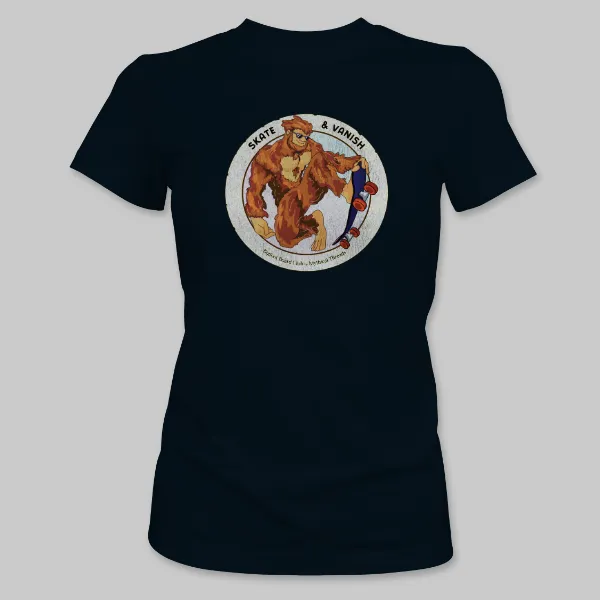 Black Bigfoot Skateboarding Tee on the front.
