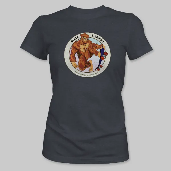 Dark Grey Heather Bigfoot Skateboarding Tee on the front.