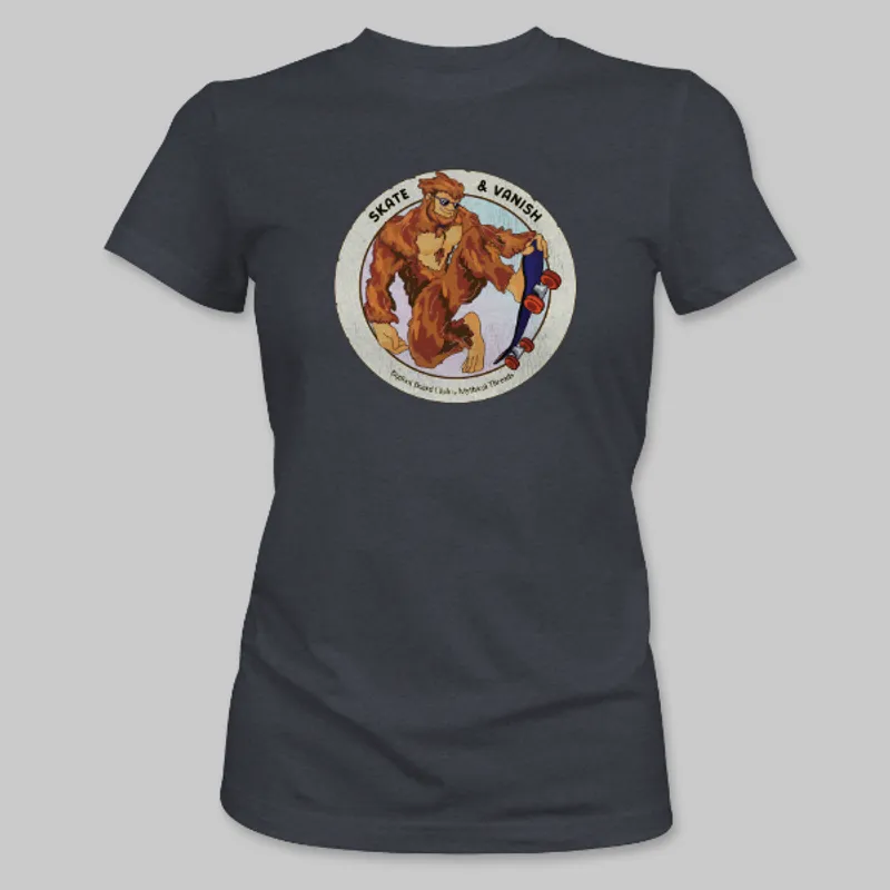 Dark Grey Heather Bigfoot Skateboarding Tee on the front.