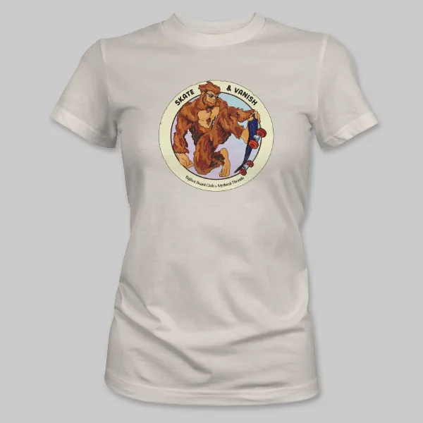 Natural Bigfoot Skateboarding Tee on the front.