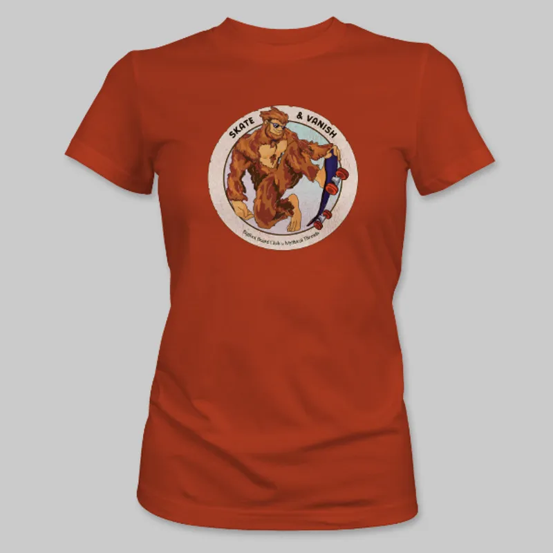 Red Bigfoot Skateboarding Tee on the front.