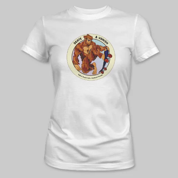 White Bigfoot Skateboarding Tee on the front.