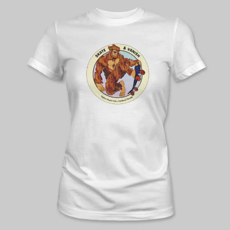 White Bigfoot Skateboarding Tee on the front.