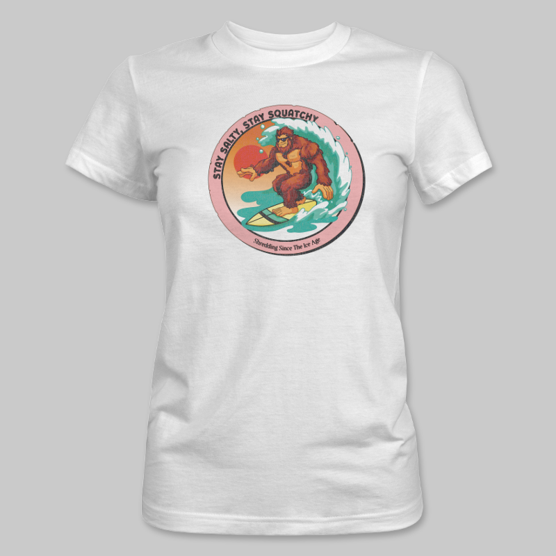 White T-shirt front design