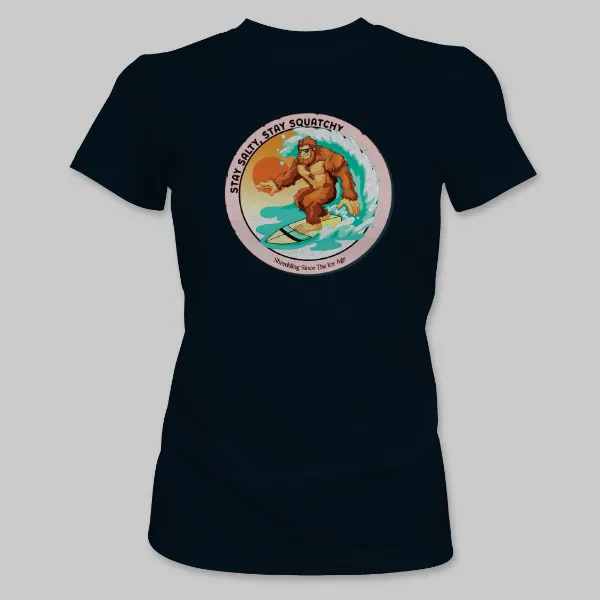 Black Bigfoot Surfing Tee on the front.