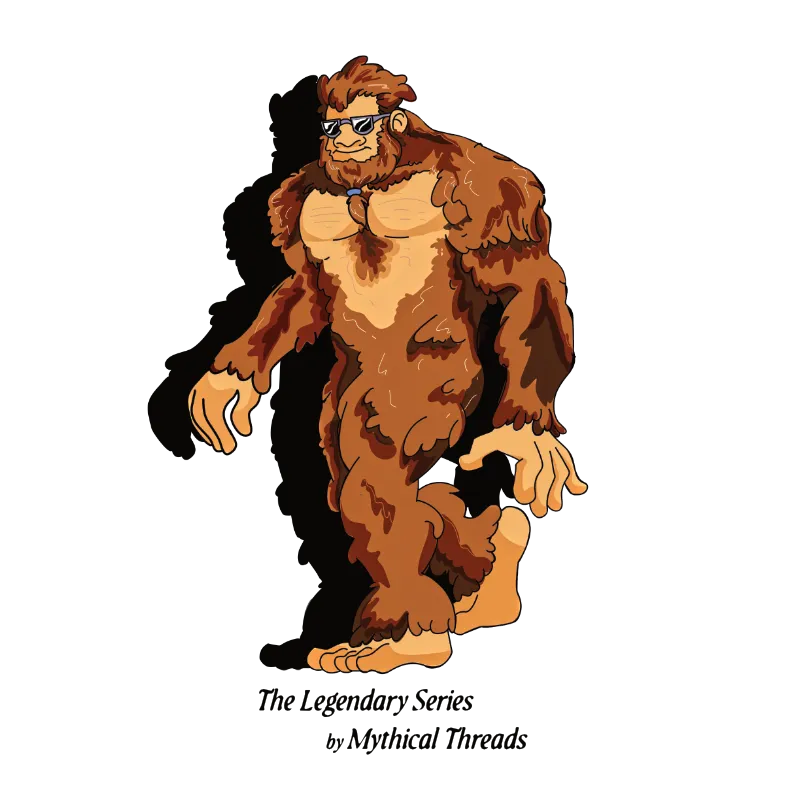 Walking Bigfoot front graphic detail.