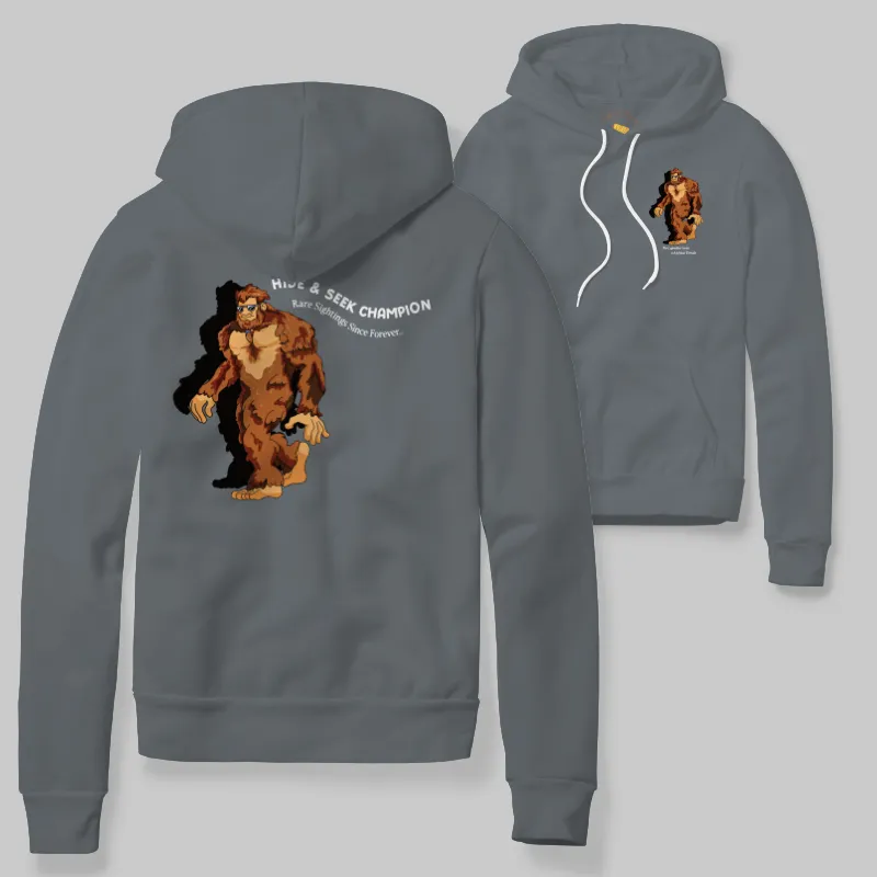 Pepper Hoodie with Bigfoot walking graphic