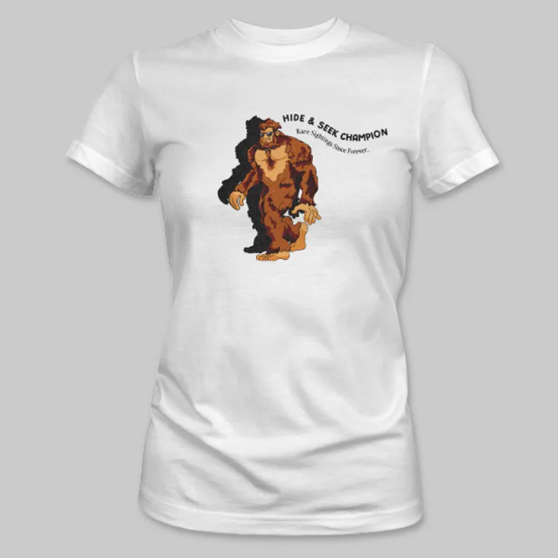 White Bigfoot Walking Tee on the front.