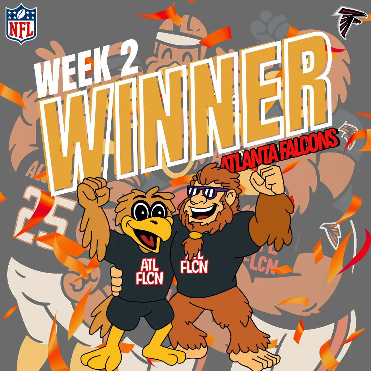 Pose for Week 2 Falcons At Vikings