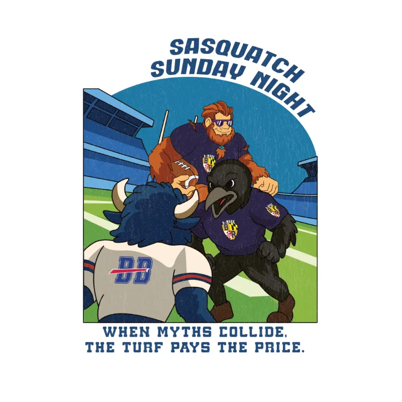Baltimore Ravens back graphic detail.