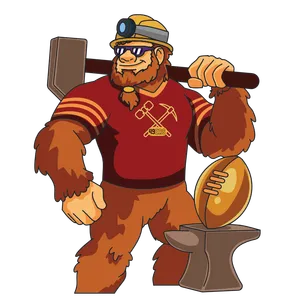 Bigfoot wearing Dallas Cowboys gear