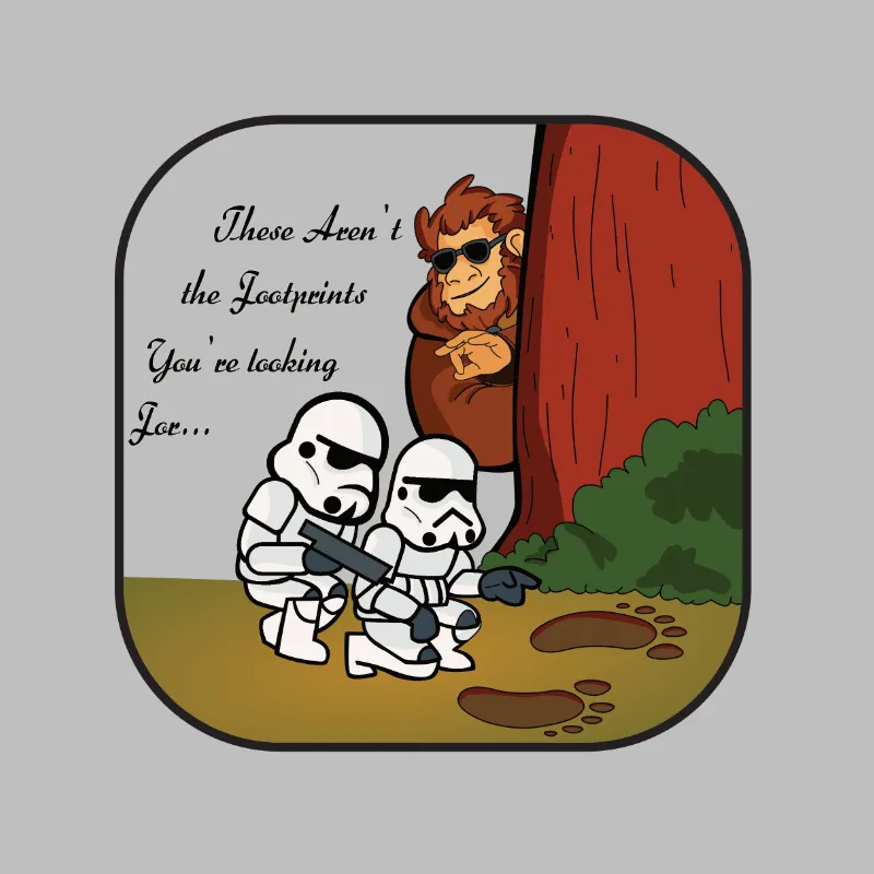 Pose for Bigfoot Jedi Mind Trick