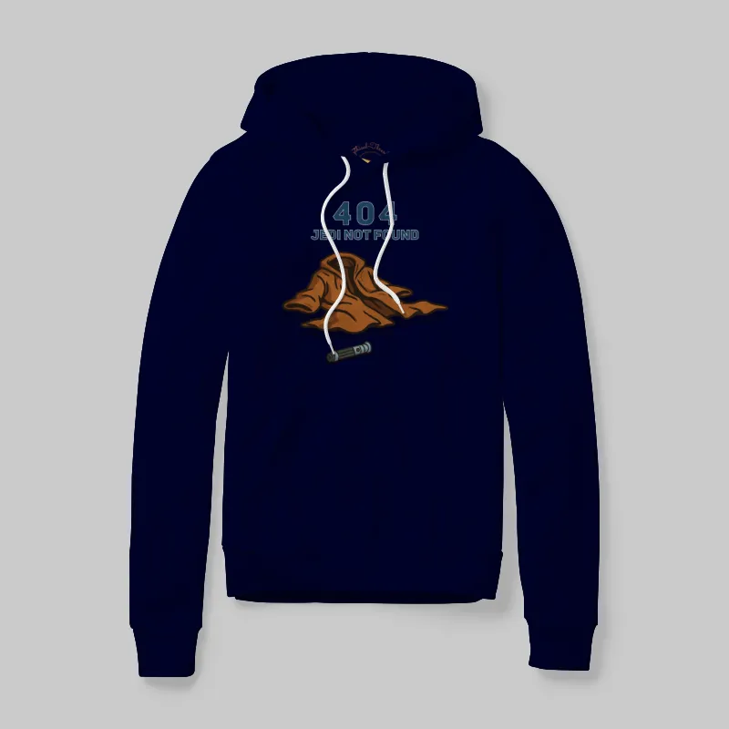 Navy Hoodie with 404 Jedi Not Found graphic