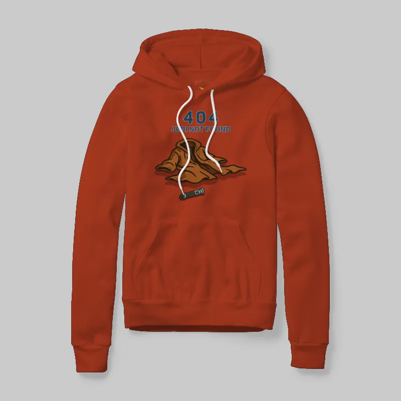 Red Hoodie with 404 Jedi Not Found graphic