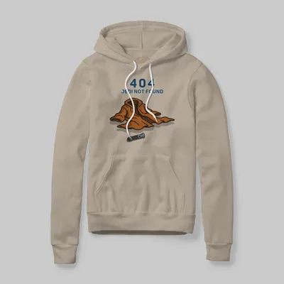 Sandshell Hoodie with 404 Jedi Not Found graphic