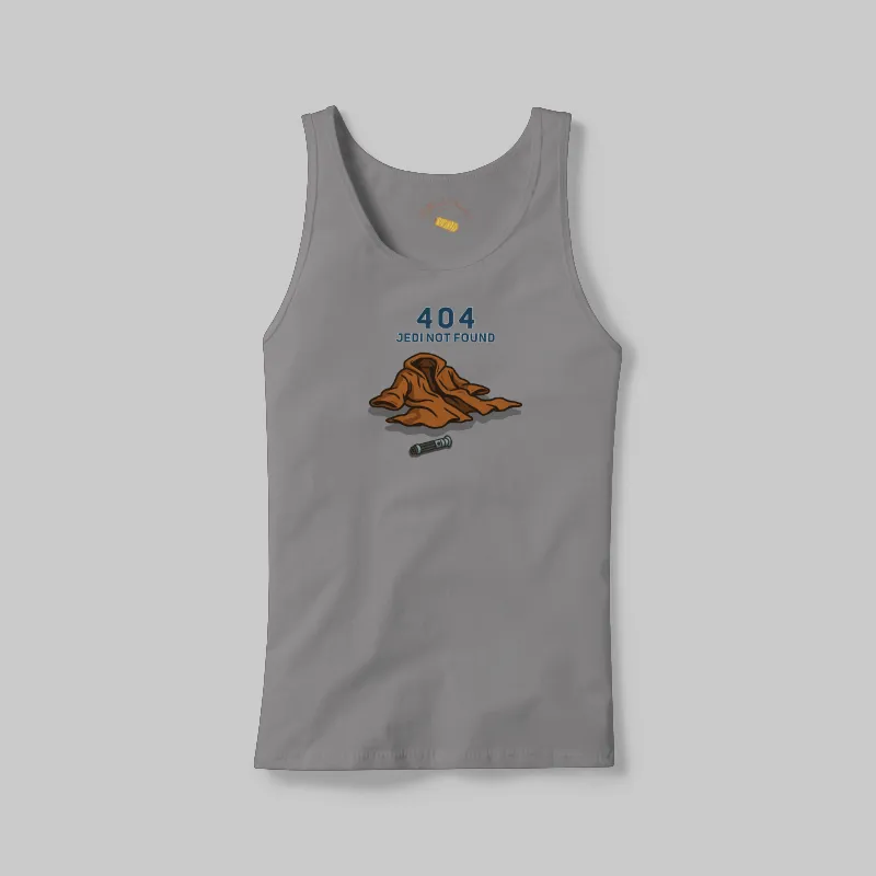 Grey 404 No Jedi Found Tee on the front.