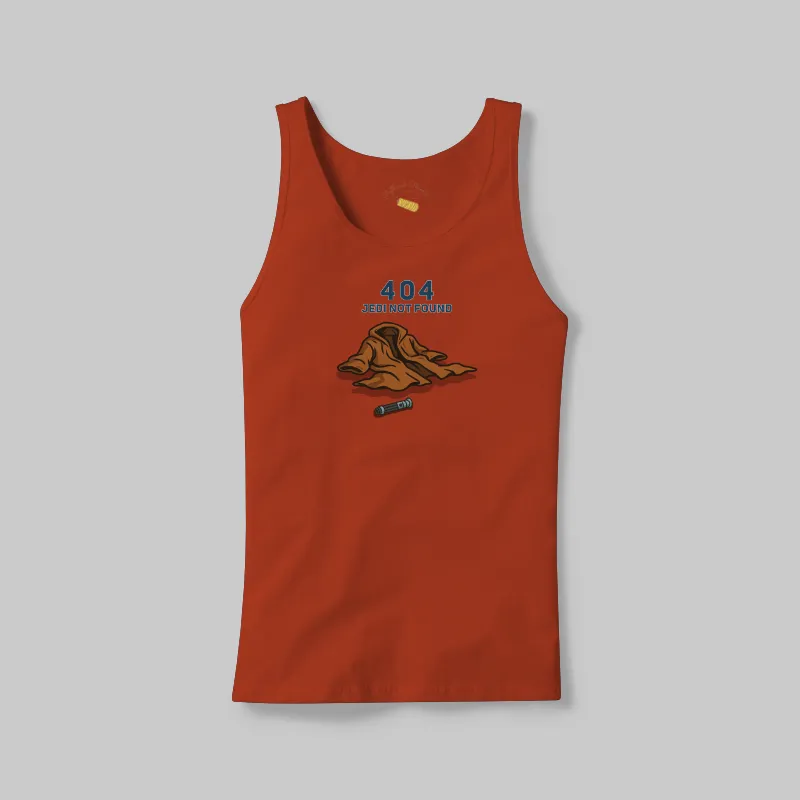 Red 404 No Jedi Found Tee on the front.
