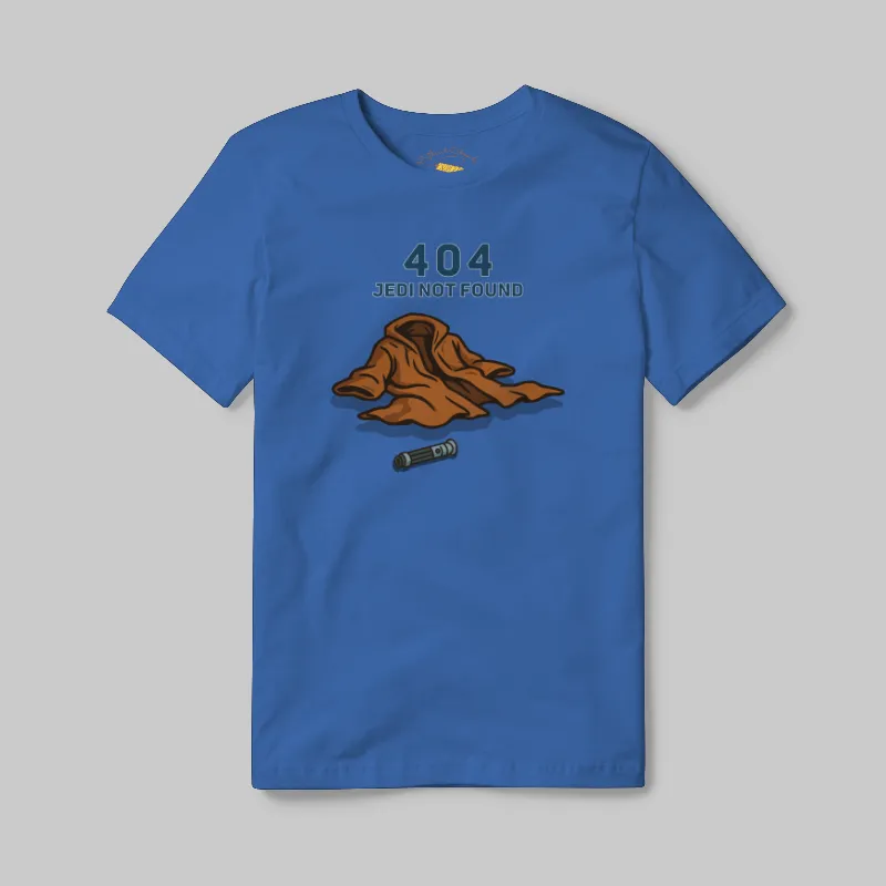 Light Blue T-shirt with Jedi 404 not found graphic