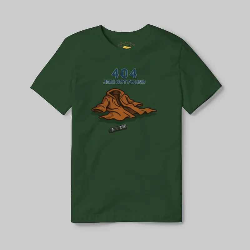 Emerald T-shirt with Jedi 404 not found graphic