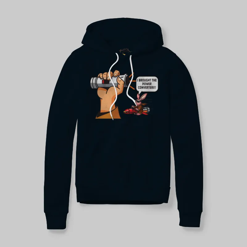 Black Hoodie with Dead Lightsaber graphic