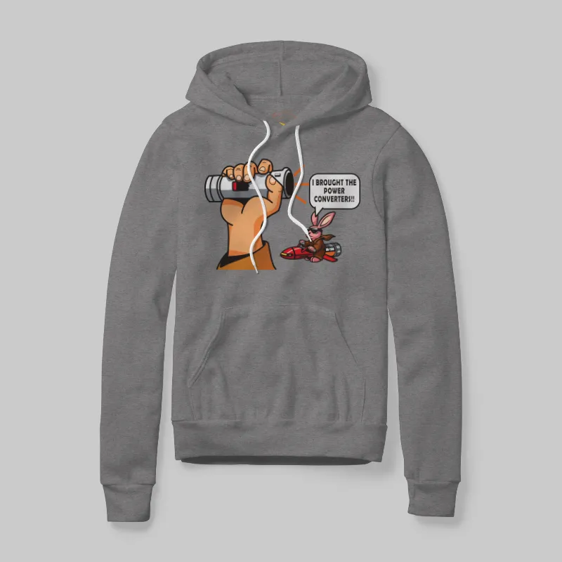 Heather Grey Hoodie with Dead Lightsaber graphic