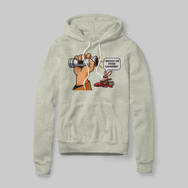 Oatmeal Heather Hoodie with Dead Lightsaber graphic