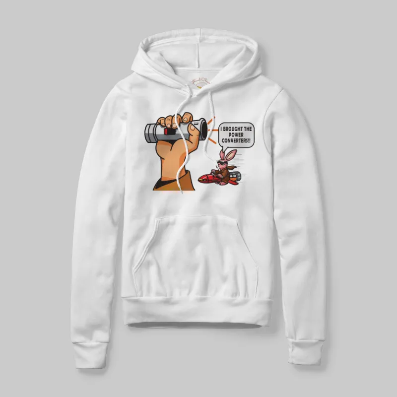 White Hoodie with Dead Lightsaber graphic