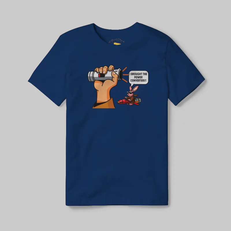 True Royal T-shirt with Dead Lightsaber Power Converters graphic