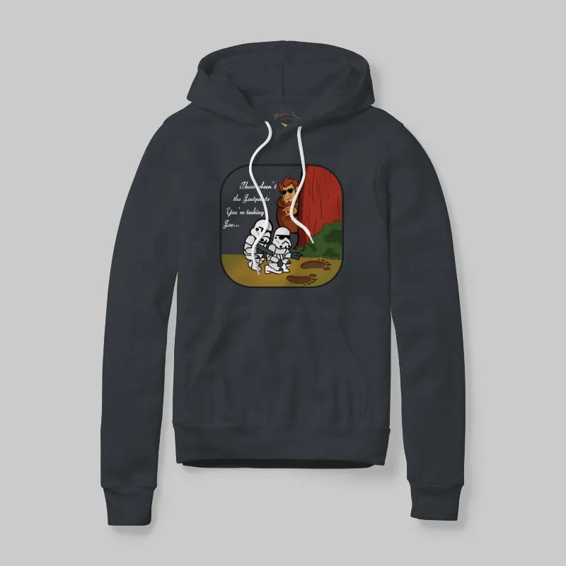 Charcoal Heather Hoodie with Jedi mind trick graphic