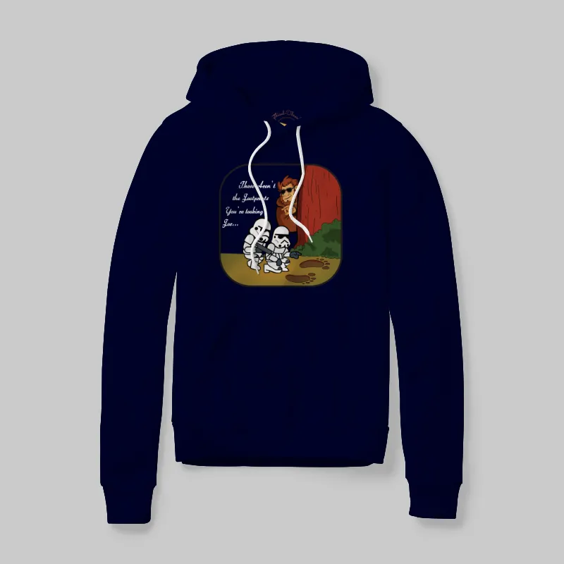 Navy Hoodie with Jedi mind trick graphic