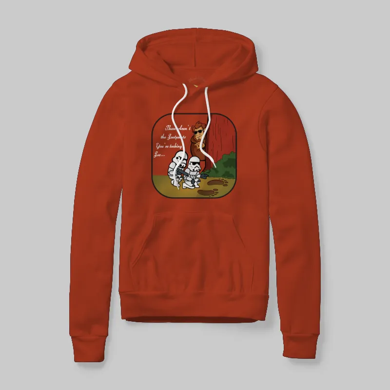 Red Hoodie with Jedi mind trick graphic