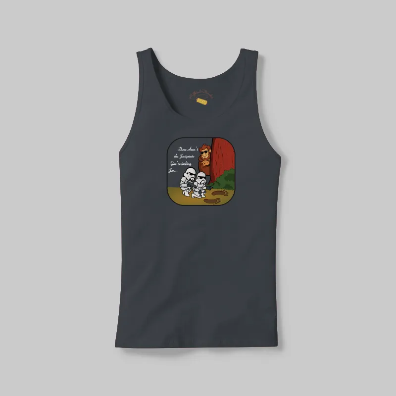 Charcoal Black Bigfoot Jedi Mind Trick Tank on the front.