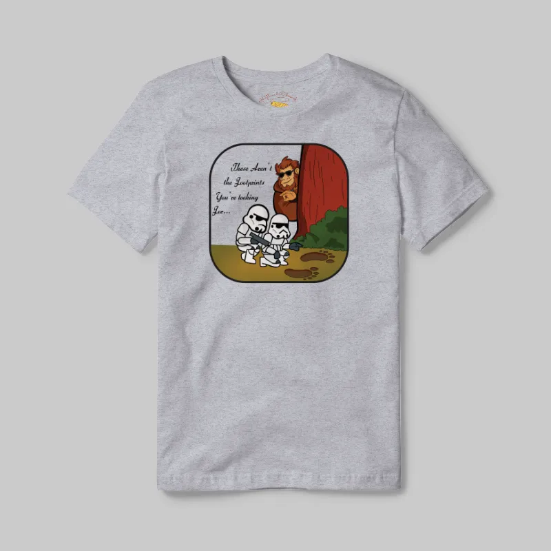 Athletic Grey T-shirt with Bigfoot Jedi Mind Trick graphic