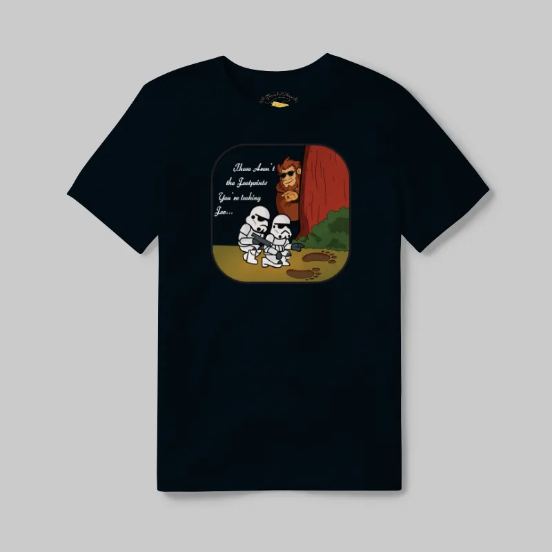 Black Heather T-shirt with Bigfoot Jedi Mind Trick graphic