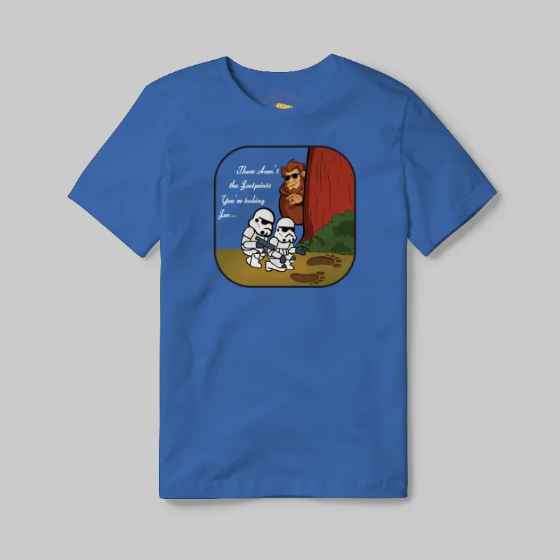 Light Blue T-shirt with Bigfoot Jedi Mind Trick graphic