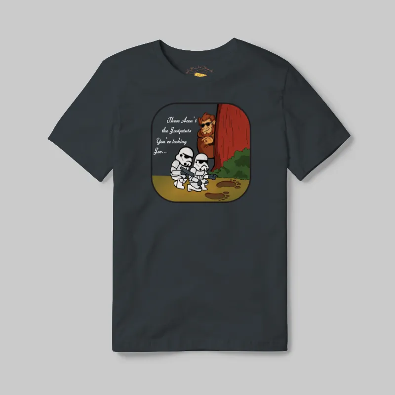 Charcoal T-shirt with Bigfoot Jedi Mind Trick graphic