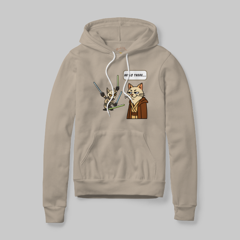 Sandshell Hoodie with Hello There graphic