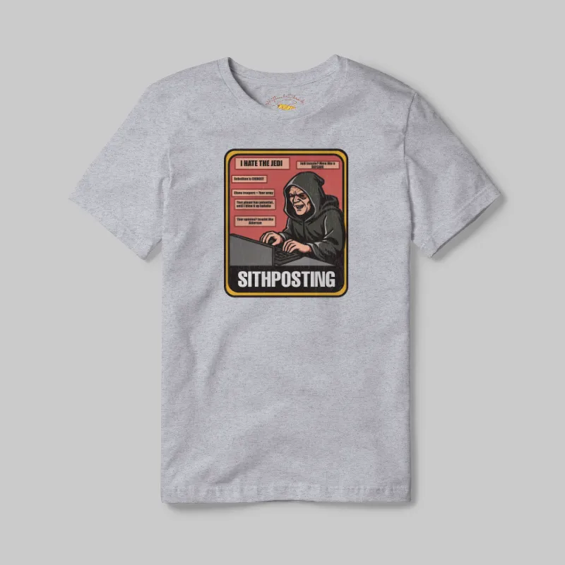 Athletic Grey T-shirt with Sithposting graphic