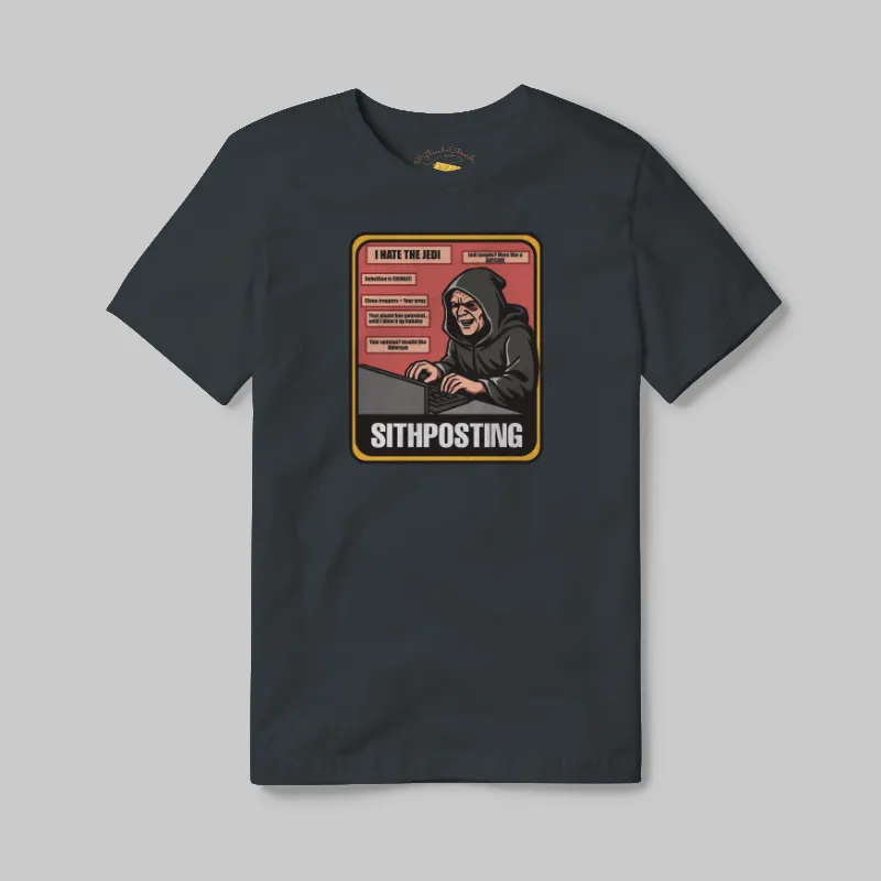 Charcoal T-shirt with Sithposting graphic