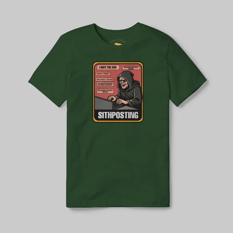 Emerald T-shirt with Sithposting graphic