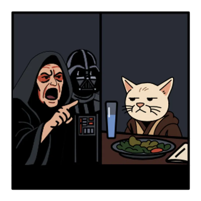 Smudge Meme graphic detail.