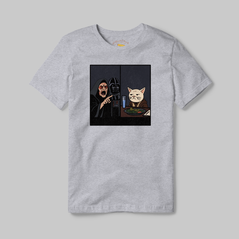 Athletic Grey T-shirt with Jedi Smudge graphic